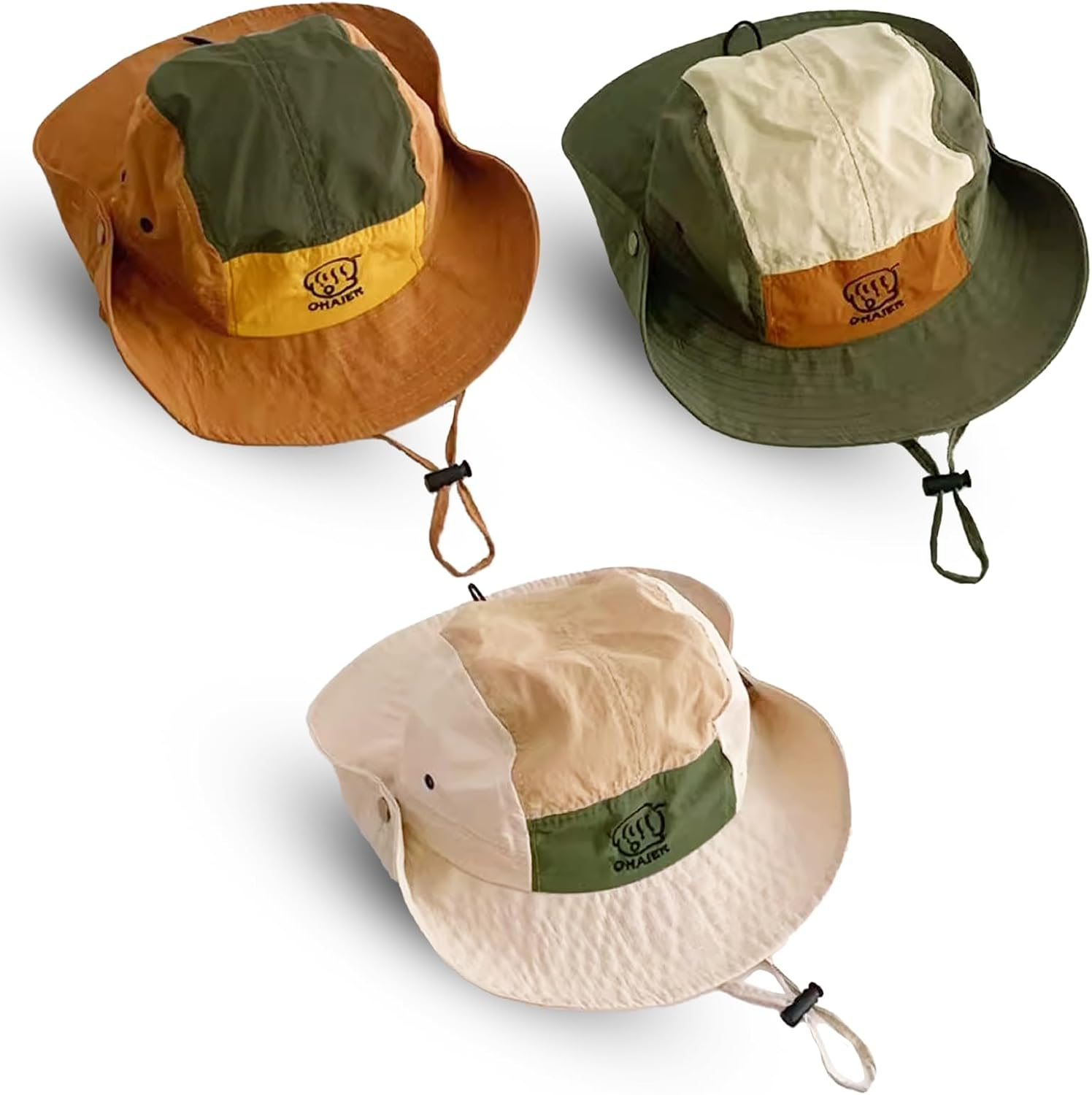 Wholly Good Goods Baby Toddler Kids Sun Hat Bucket Hat Adjustable Chin Strap Lightweight Outdoor Sun Protection Cap Boys Girls 0-7 Years, Perfect for Camping, Hiking, Fishing image number 5