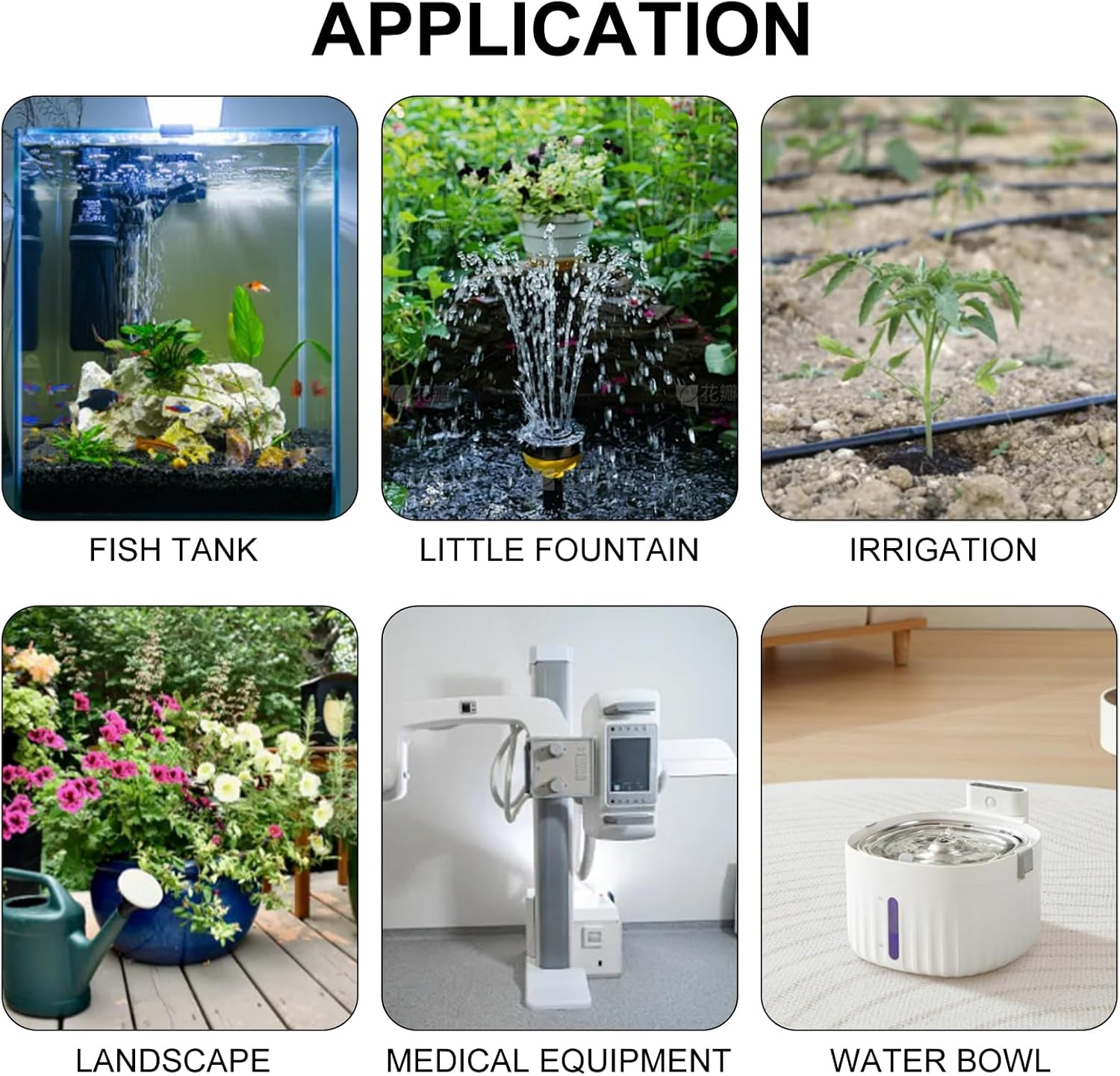 DIANN 2Pcs Mini Water Pump DC 5V Submersible Pump USB Small Fountain Pump 3W for Aquariums Fish Tank Aquarium Fountain Adjustable Flow image number 6