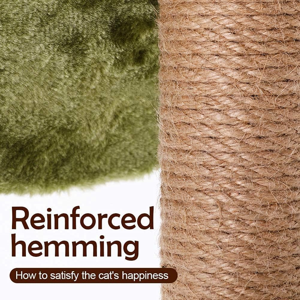 TOMVAES Mushroom Cat Scratching Post, Sisal Rope Scratcher, Interactive Cat Toy, Cat Tree Climbing Tower, Sunflower image number 4