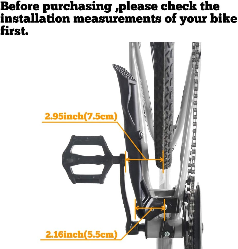 Sataway Bike Kickstand Adjustable Strong Center Mount Aluminum Alloy Bicycle Kickstand for 26&rdquo; 700C 27.5&rdquo; 28&rdquo; Inch Electric Bike Hybrid Bike Mountain Bike Adult Bike image number 2