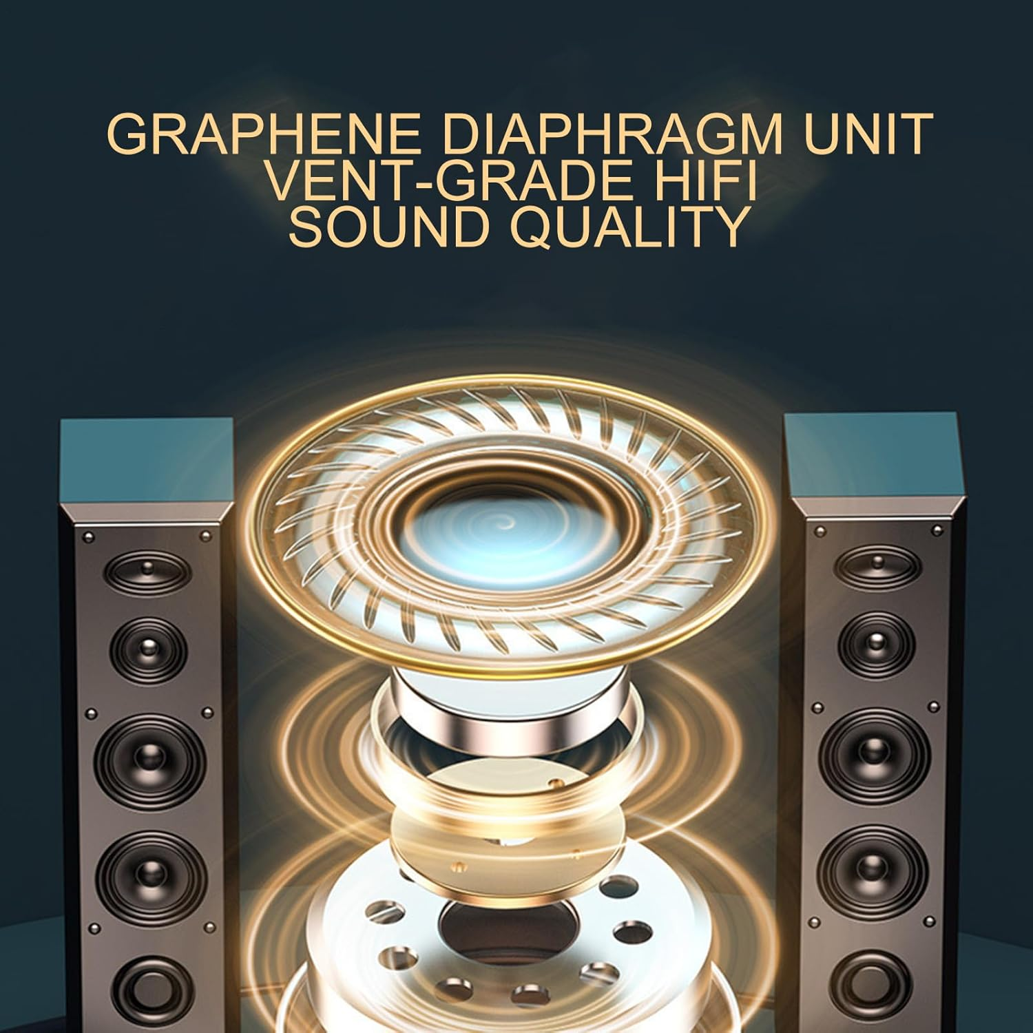 Earbuds Wireless &ndash; Portable in Ear Audio Headset | Rechargeable Waterproof Stereo Pair with Charging Case for Gym Workout Travel Running Fitness Sports Listening image number 2