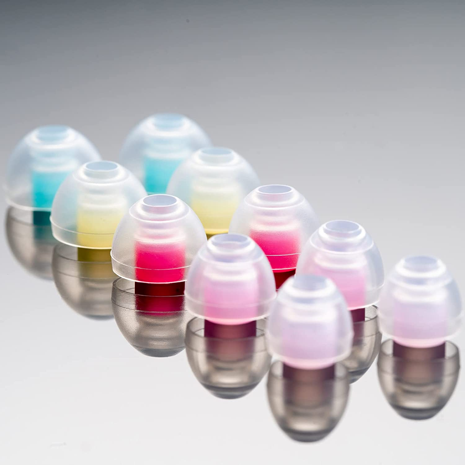 Spinfit CP100 plus for IEM - L - Medical Grade Silicone Patented Eartips, Secure Fit and Supreme Comfort, Reduce Allergic Reaction, One Set Fits Normal and Thin Nozzles(2 Pairs)(With Inserts) image number 4