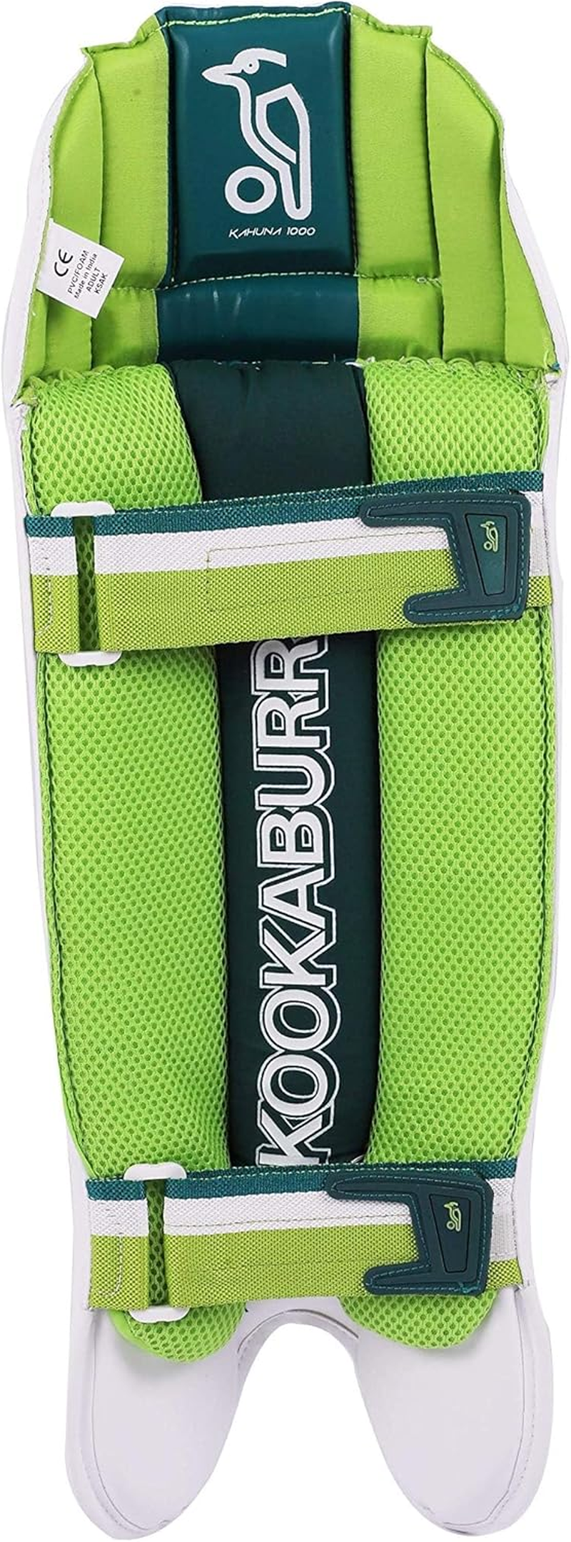 Kookaburra Kahuna Pro 1000 Batting Legguards ( White, Men) | Premium Cricket Leg Guards | Professionals | Lightweight and Durable Design image number 1