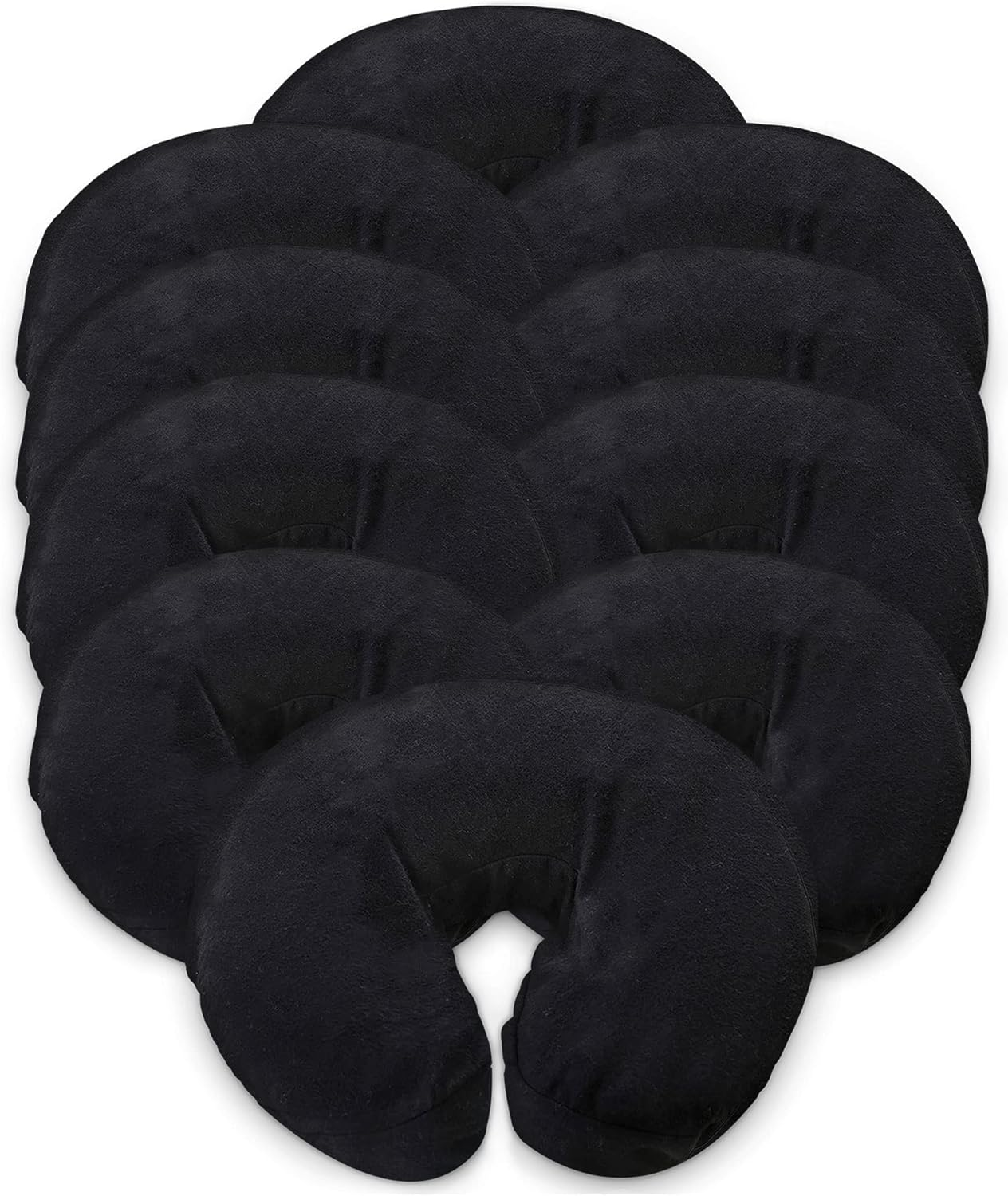 London Linens Pack of 4, Premium Extra Thick 100% Cotton Flannel Massage Tables Face Cradle Covers Cozies Fitted - Includes 4 Pcs (White)