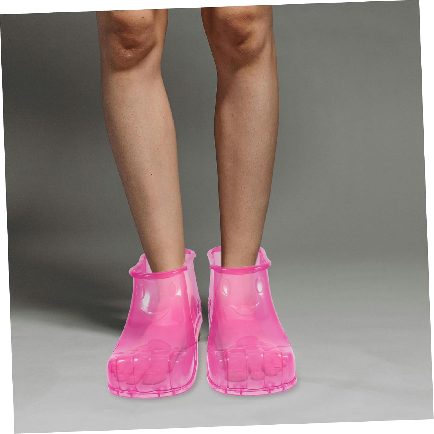 IWOWHERO Foot Soak Shoes for Home Use High-Top Foot Bath Shoes for Relaxation Small Size (12.5Cm Red) for Spa and Massage - Blue image number 5