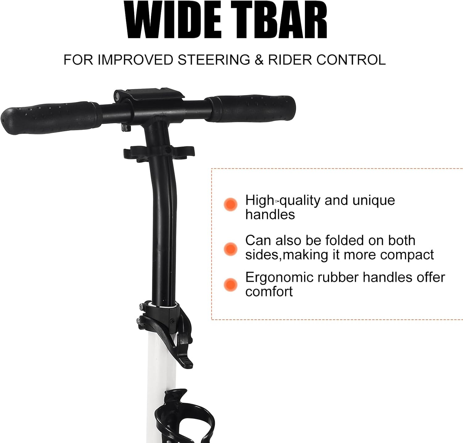 Scooter Adjustable Foldable Kick Scooter Lightweight for Adult image number 3