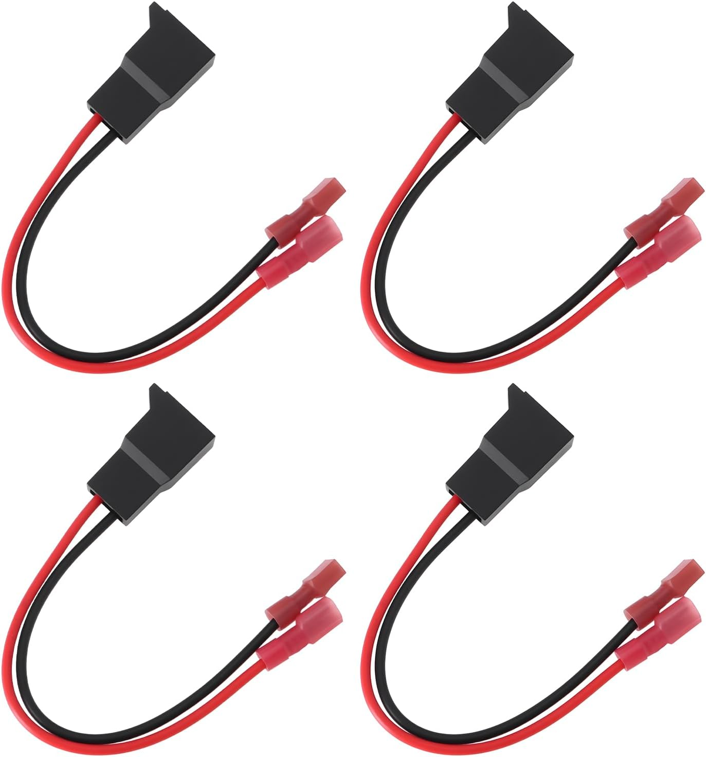Ecsing 4Pcs 2Pin Car Speaker Adaptor Wire SAC-41005 Compatible with VW Compatible with Skoda