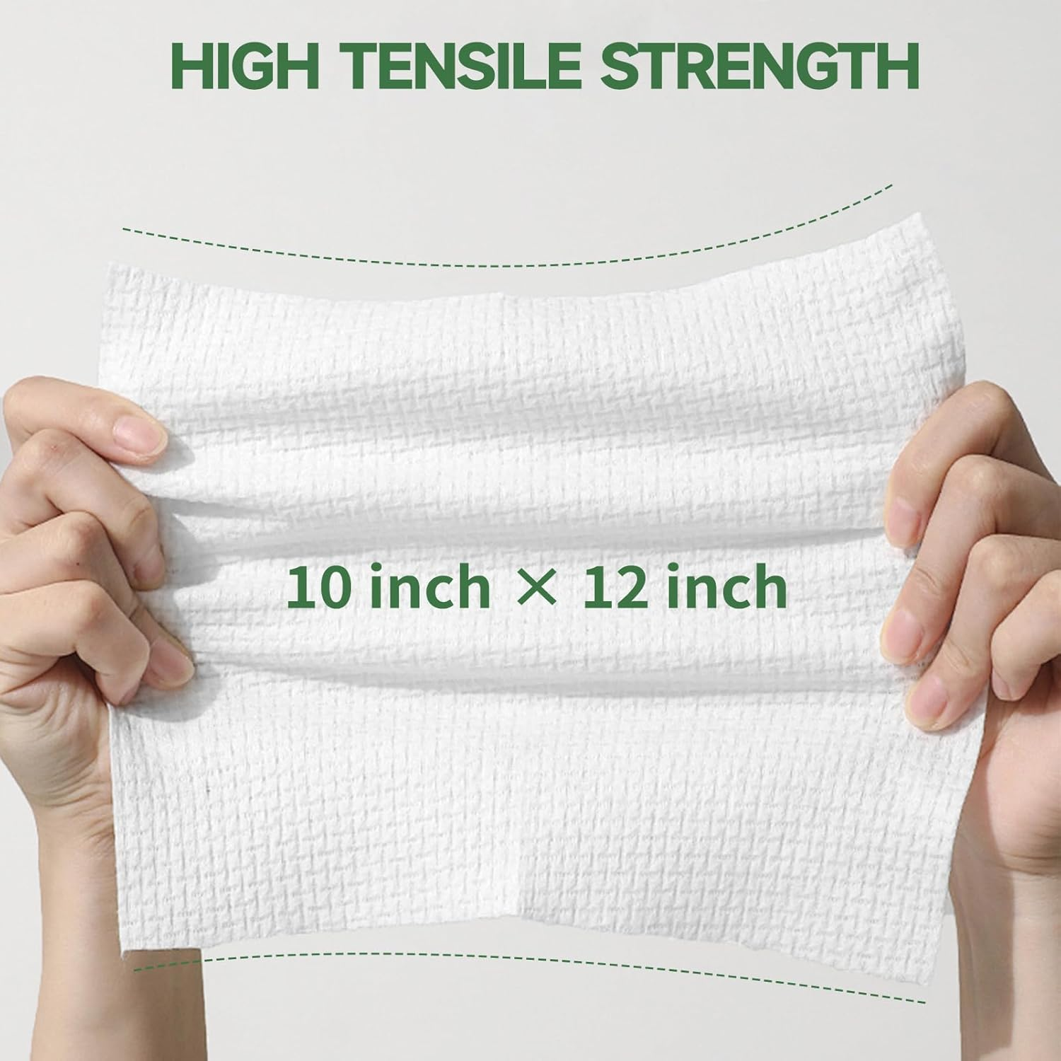 Disposable Face Towel, Large Dry Face Wipes Facial Towels, for Washing Super Soft & Thick Face Cloths Towelettes for Makeup Removing, Cleansing, Nursing, Travel, 10"&times;12" 50 Count (3 Pack) image number 1