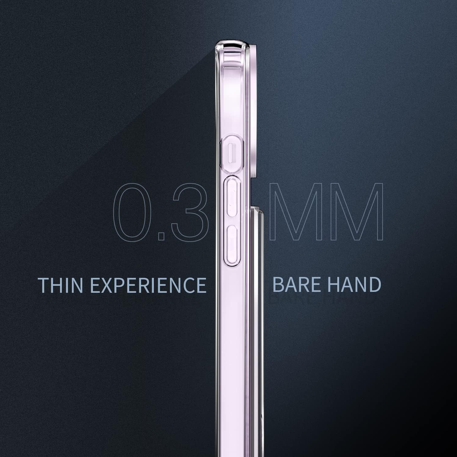 ELEPIK for Iphone 15 plus Case with Card Holder, [Up to 2 Cards] [Anti-Yellow] [Military Grade Protection] Shockproof Slim Phone Protection Clear Case for Iphone 15 Plus, Clear image number 1