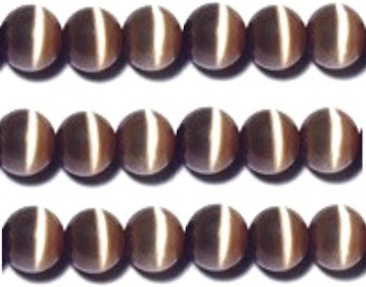 4Mm Cat'S Eye Bead Strands Grade "A" Fiber Optic, 32 Colors to Choose from (Rainbow) - Blue image number 6