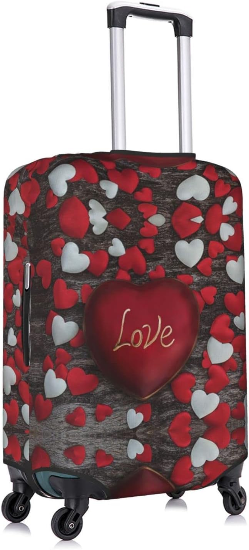 Valentine'S Day Luggage Cover Washable Suitcase Protector Anti-Scratch Suitcase Cover Fits 18-32 Inch Luggage image number 1