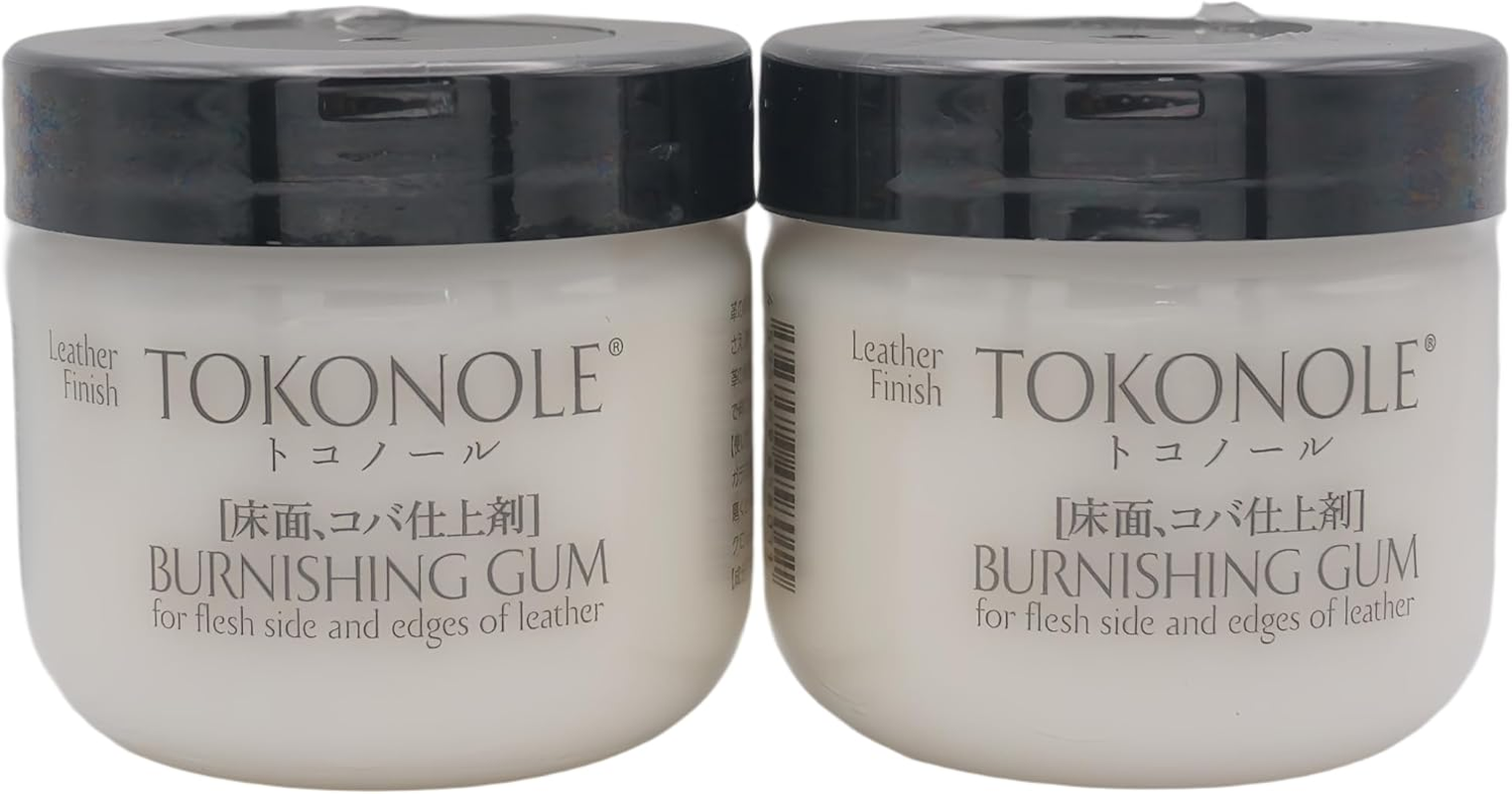 Tokonole Leathercraft Burnishing Agent - 2 Pack (120G Each, Clear) | Japanese Leather Edge & Flesh Side Finisher | Water-Based, Non-Toxic | Made in Japan image number 2