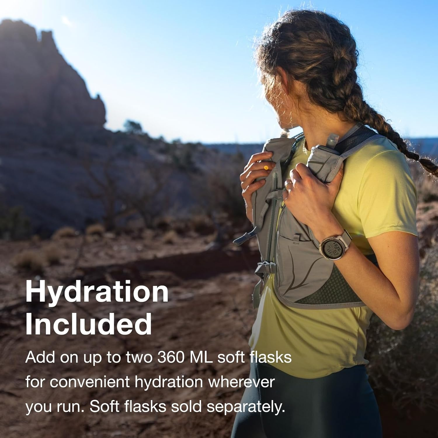Osprey Dyna LT Women'S Running Hydration Vest with Hydraulics Soft Flasks image number 3
