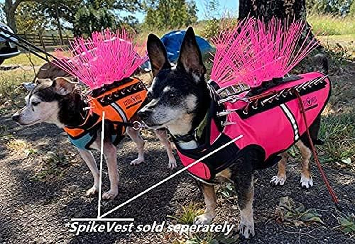 Coyotevest Coyotewhiskers Protection Nylon Bristles for Coyotevest or Spikevest Dog Harness Vest, Dog Accessories That Deter Coyote, Hawk and Raptor Attacks (Set of 4, Rainbow) image number 4