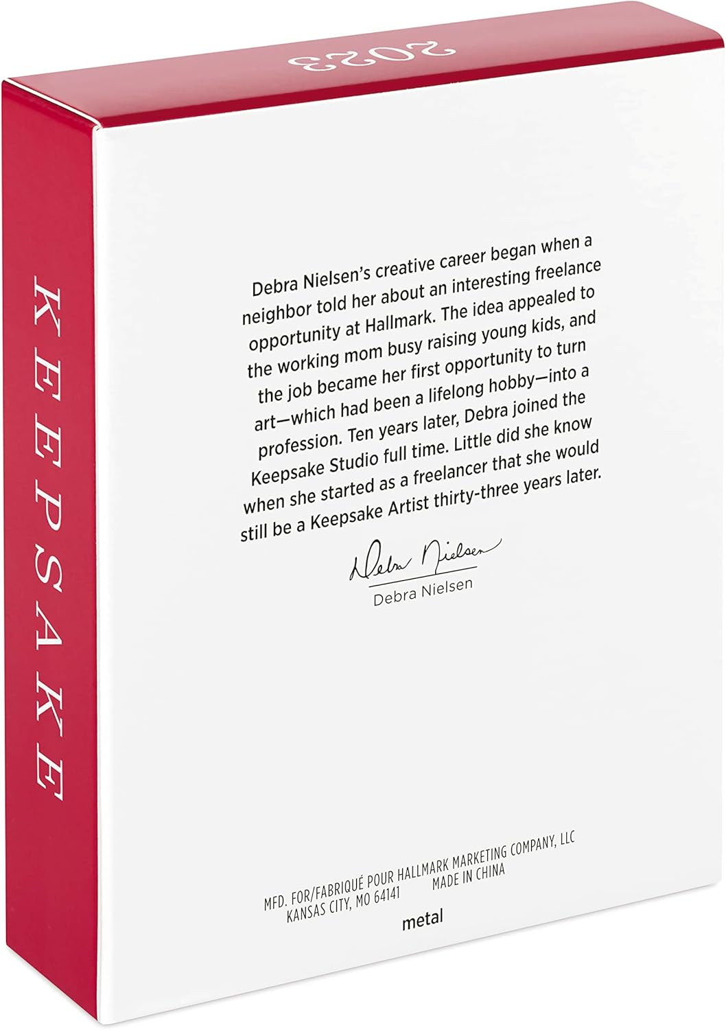 Hallmark Keepsake Christmas Ornament 2023, Thank You Mom, Metal Flower image number 4