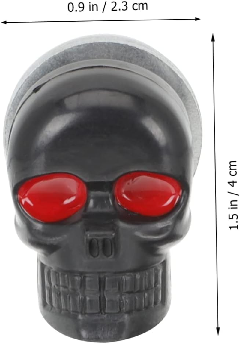 GRIRIW 6Pcs Skull Motorbike License Plate Screws Motorcycle Modification Fasteners Easy Install Nuts Washers Plated Finish for Motorbike Truck