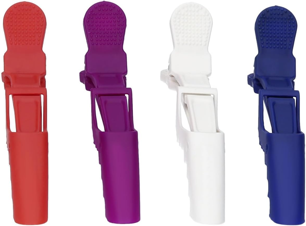 Xinyee 6Pcs Croc Hair Sectioning Grip Clips Hairdressing Cutting Clamps Plastic Salon Styling Hair Grip Clips image number 6