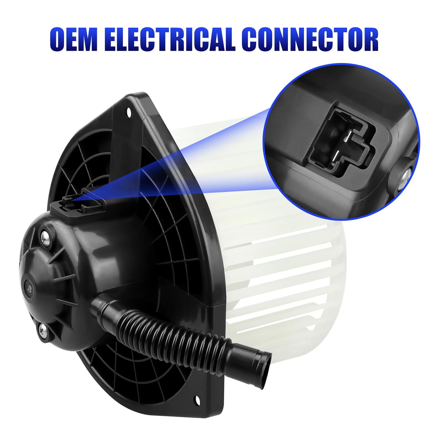 Front AC Heater Blower Motor with Fan Fits for Mitsubishi Lancer Outlander 2008 2009 2010 2011 2012 2013 2014 2015 2016 2017 HVAC Blower Motor Replaces# 700239 image number 5