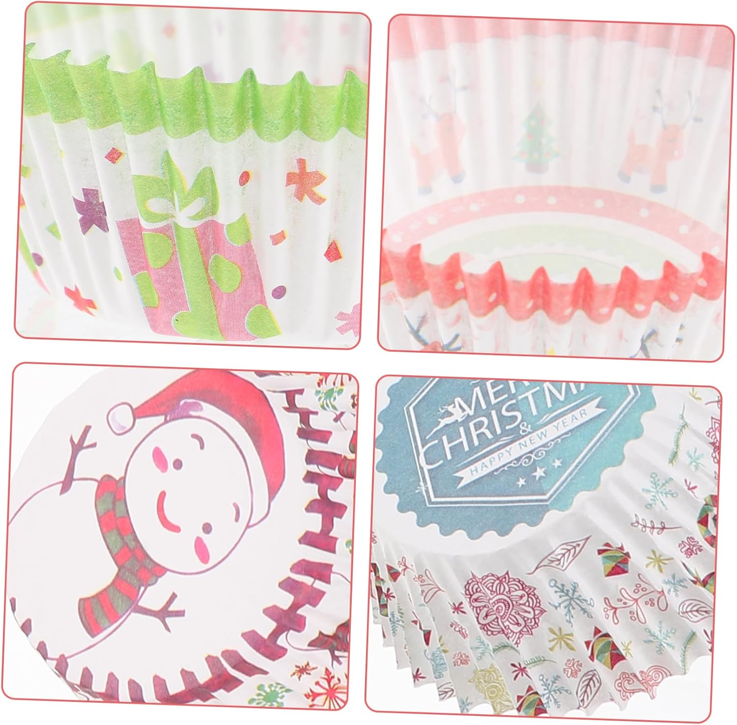 Mini Cake Liners Patterned Paper Cupcake Liners Small Cupcake Wrappers Baking Cake Cups Food-Grade Material image number 4