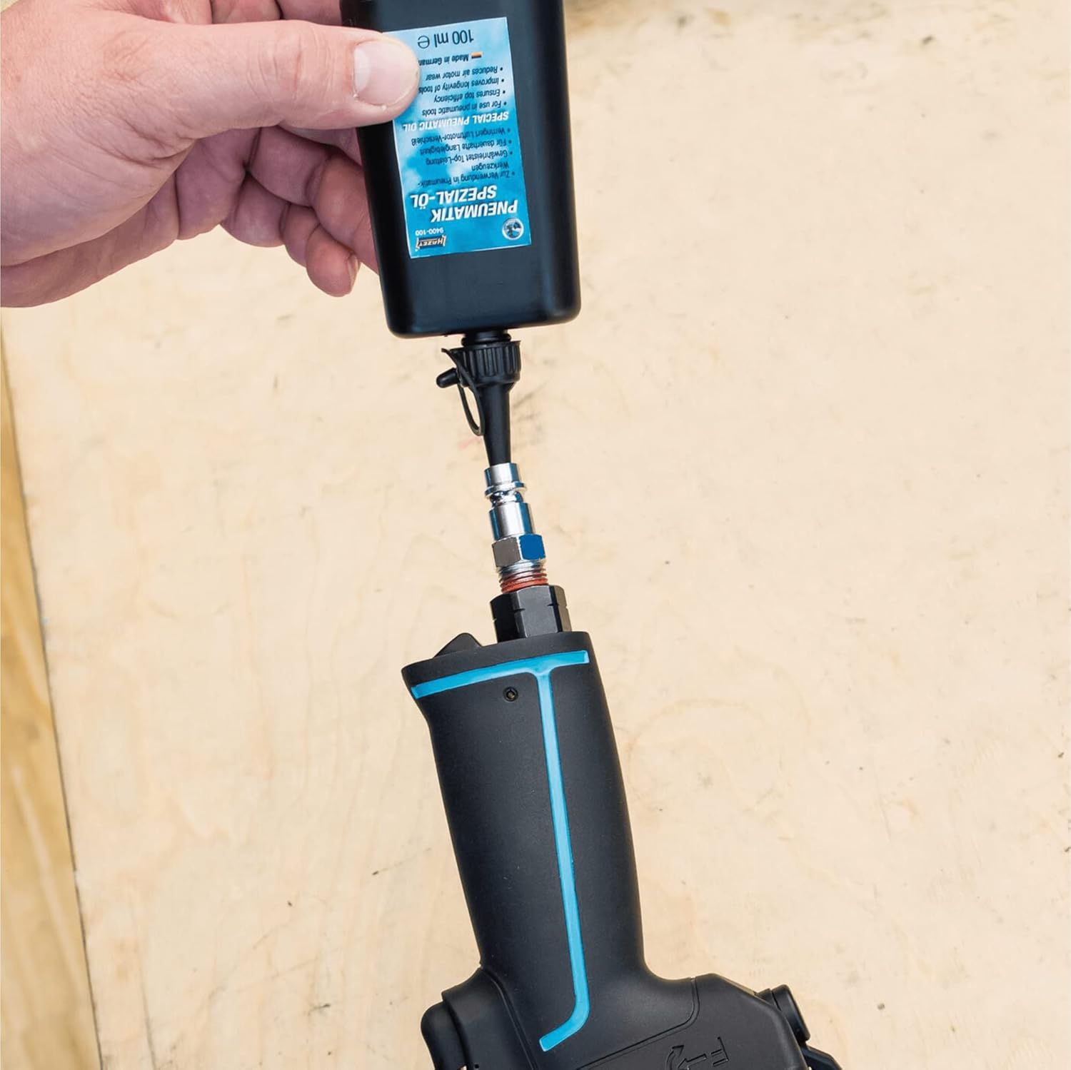 Hazet 9400-100 Silicon-Free Special Pneumatic Tool Oil 100 Ml image number 3