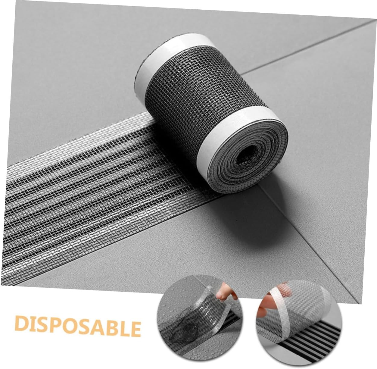 MUCKLILY Floor Drain Sticker for Bathroom Hair Catcher Bathtub Drain Sticker Strainers for Shower Disposable image number 2