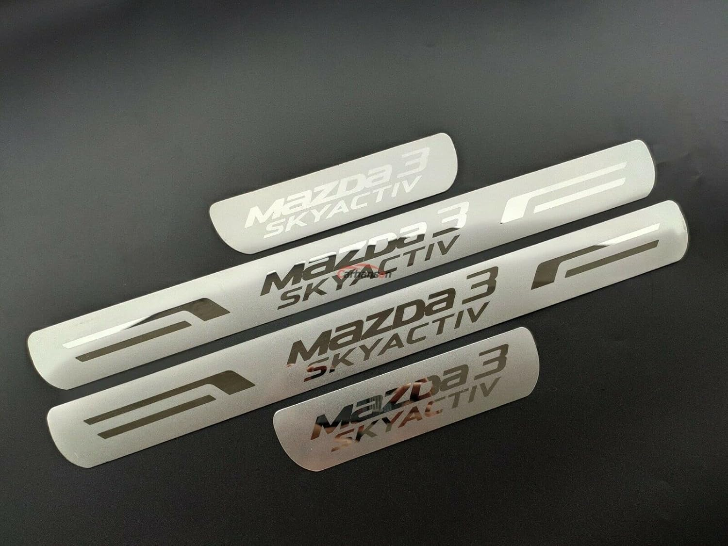 GZBFTDH Protection Door Sills Car Parts for Mazda 3 2015-2022 Auto Accessories Door Pedals Protector Stainless Steel Plastic Plate - Door Sill Silver image number 3