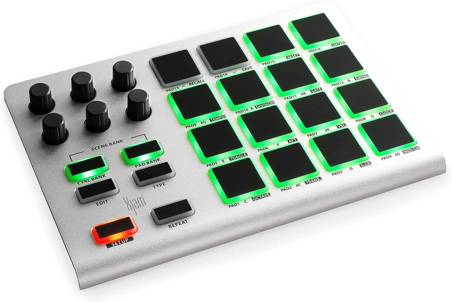 ESI Xjam | USB MIDI Performance Controller, Silver image number 1