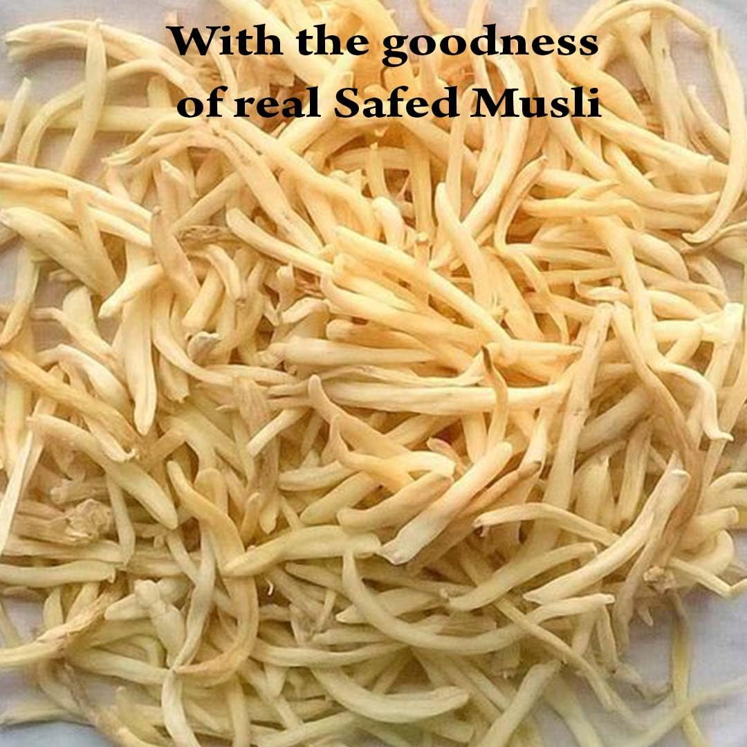 Safed Musli Tablets by Mi Nature| | Pure & Natural Herb | Free from Chemical & Preservative| Plant Based Gluten Free |90 Tablet, 45 Days Supply 1000Mg image number 5