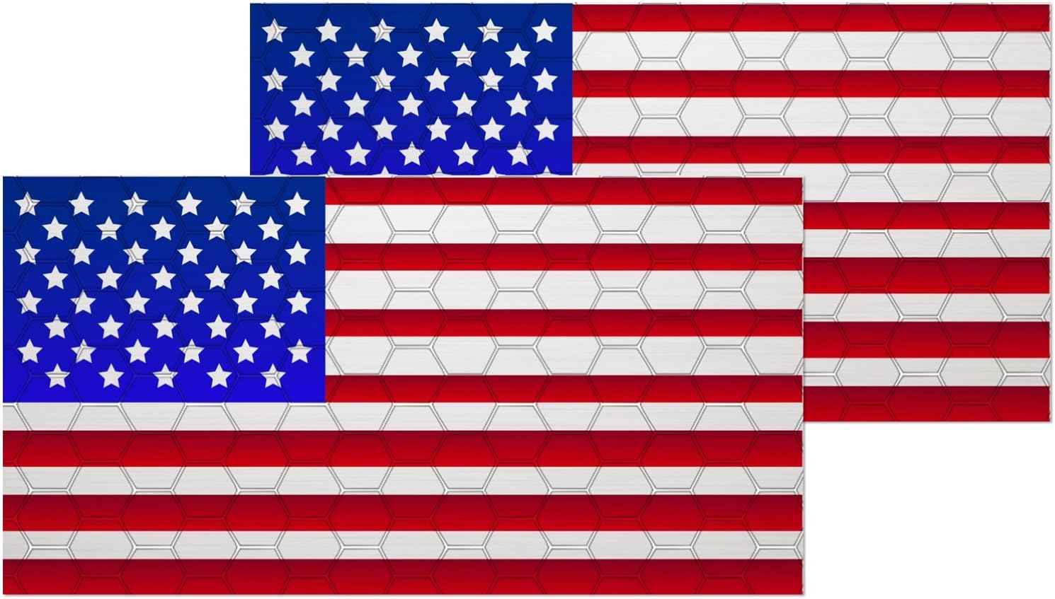 2 Pcs Veteran Flag Vehicle Magnets, American Flag Magnet, High Grip Magnetic Vinyl