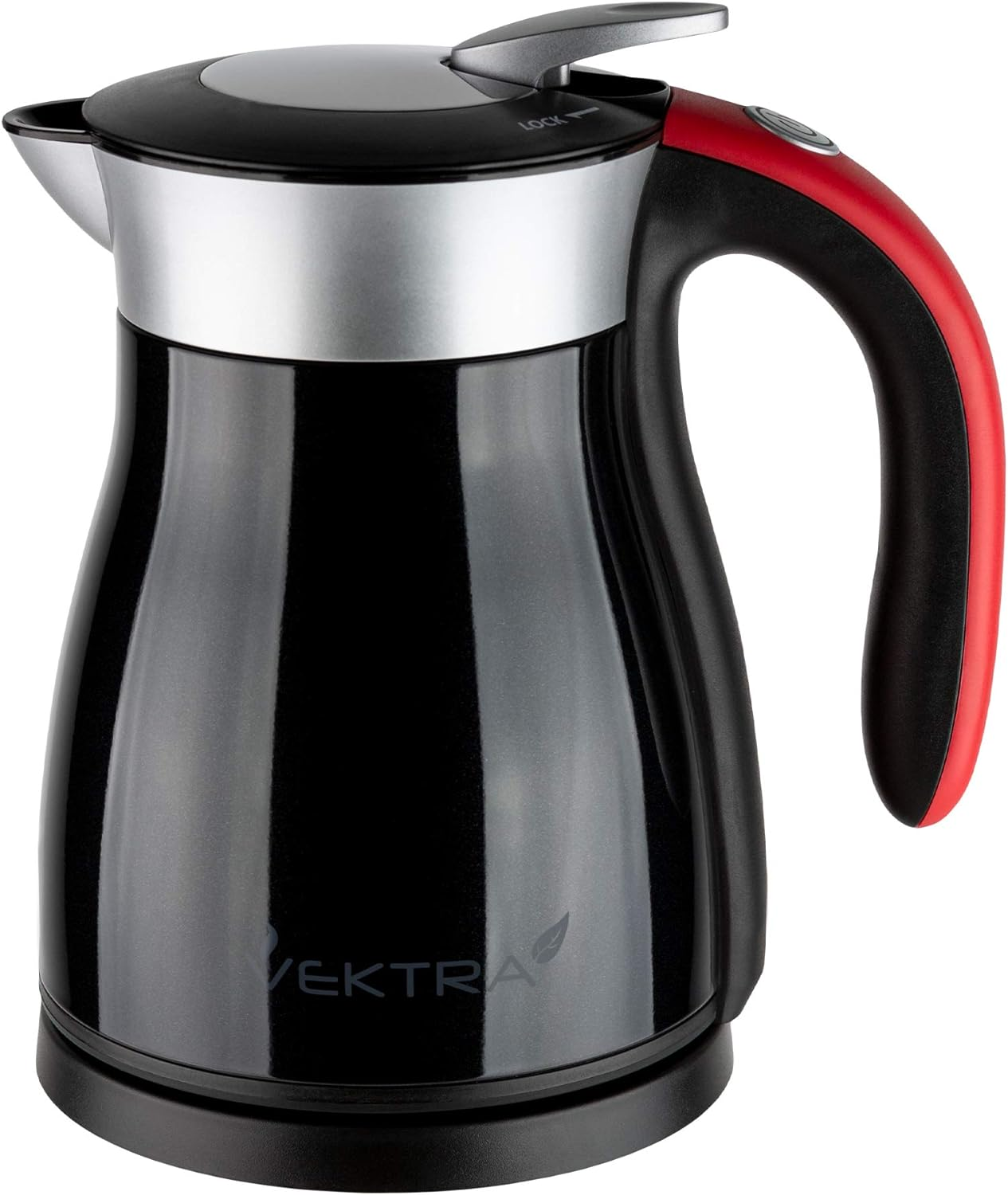 Vektra VEK-1701 Vacuum Insulated Environmentally Eco Friendly Easy Pour Cordless Kettle, 1.7 Litre, Stainless Steel