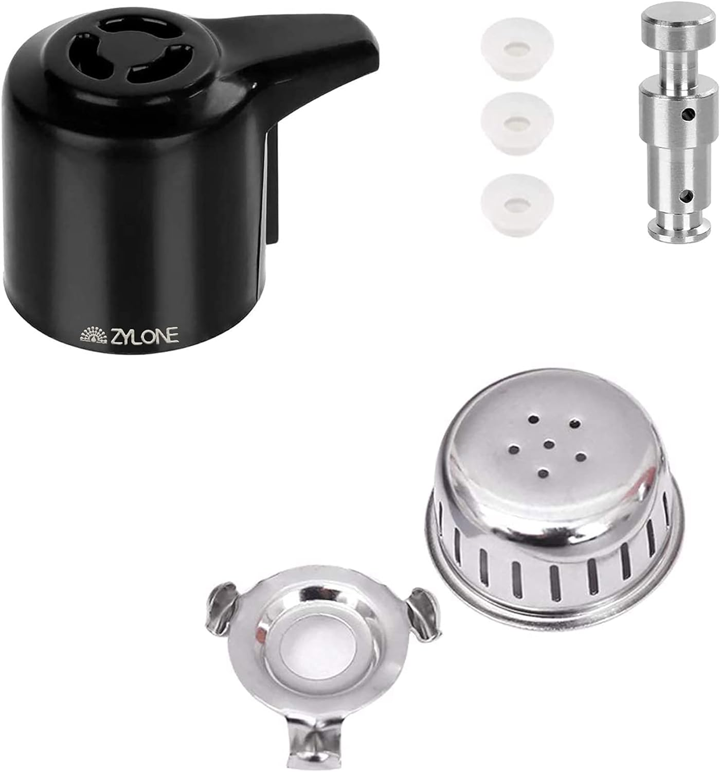 Steam Release Handle, Original Float Valve Replacement Parts with 3 Silicone Caps for Instant Pot Duo/Duo plus 3, 5, 6 Quart, Duo Mini 3 Qt, Duo50 5 Qt, Duo/Duo plus 60 6 Qt by ZYLONE
