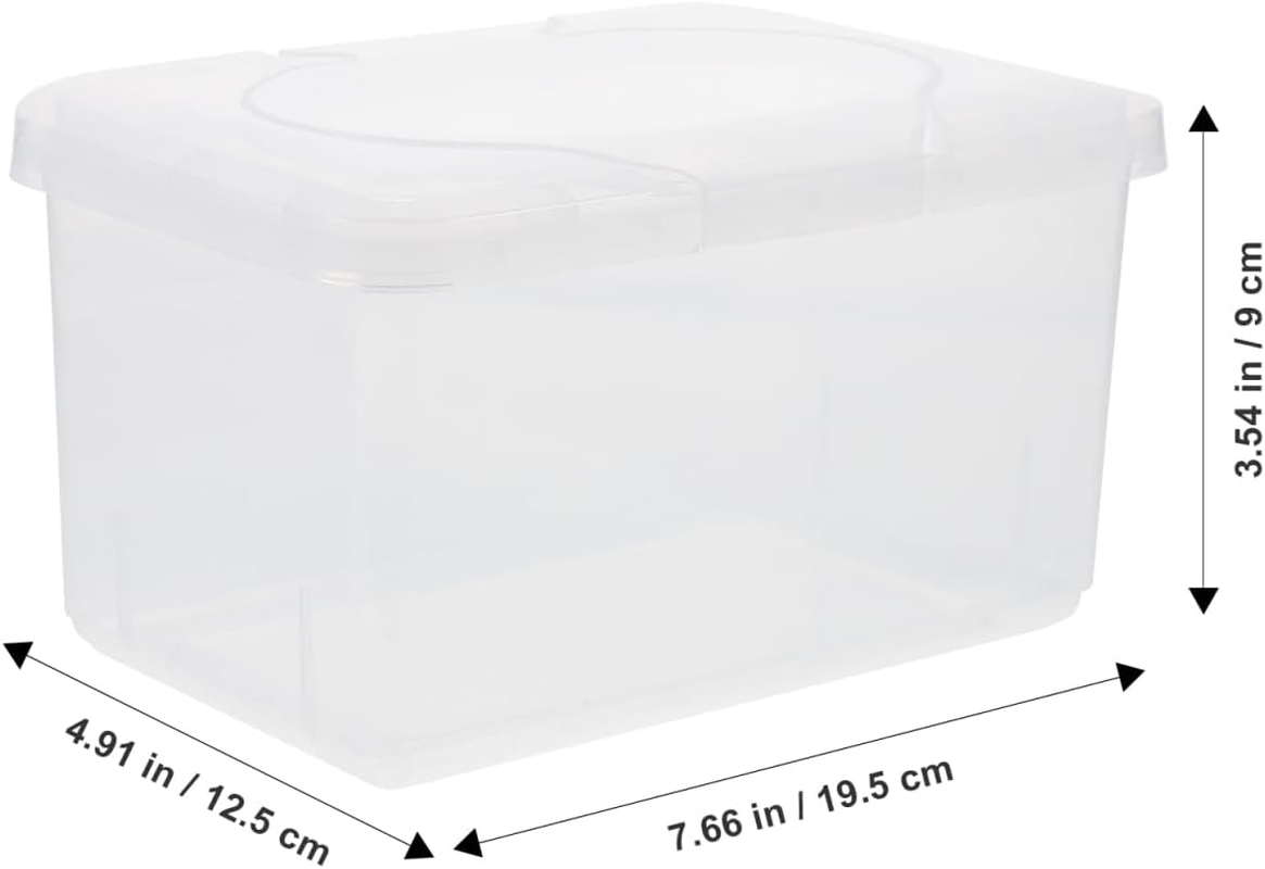 BESTOYARD Wipe Dispenser Refillable, Tissue Container with Lid, Travel Wipes Holder for Easy Access, Home Nursery Portable Use image number 2