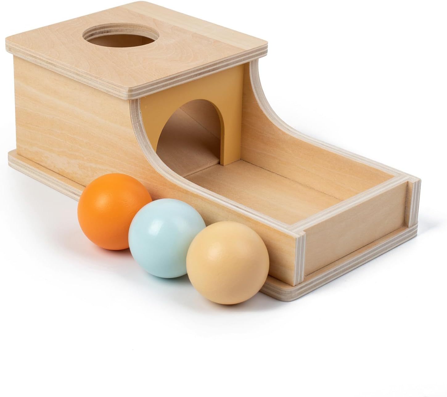 Montessori Toys for Babies 6-12 Months, Object Permanence Box Wooden Ball Drop Toy, Early Learning Toy Play for 6 Month to 3 Year Old Toddlers and Infants image number 6