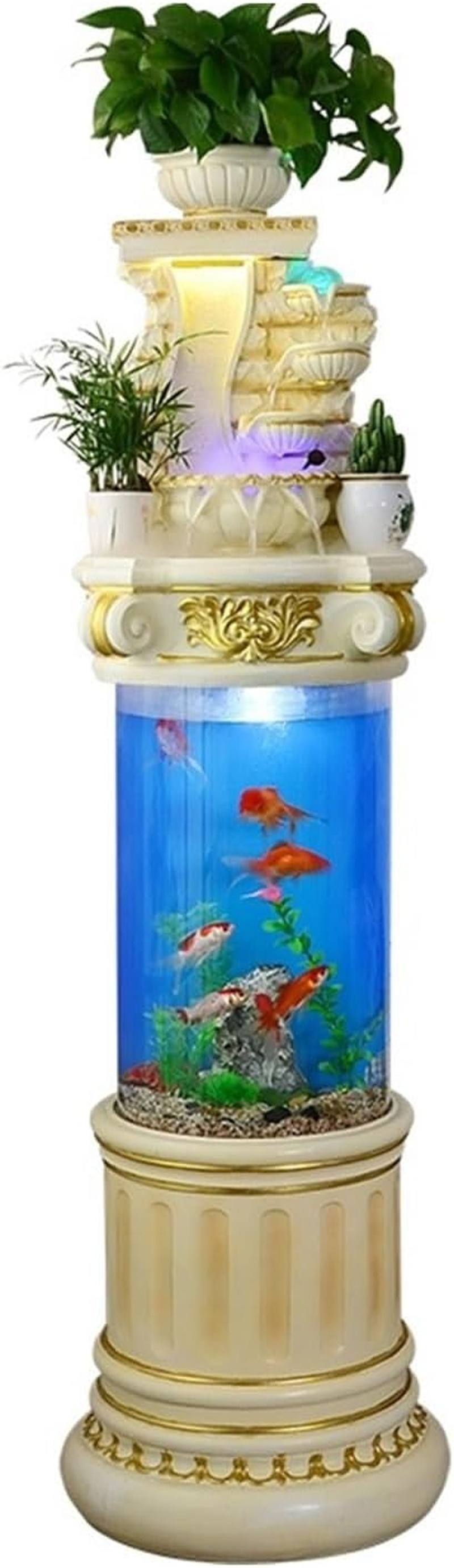 Outdoor Fountain Garden Aquarium, Living Room Circulation Water Waterfall Fountain, Creative Home Large Floor Decoration Landscape(M) image number 3