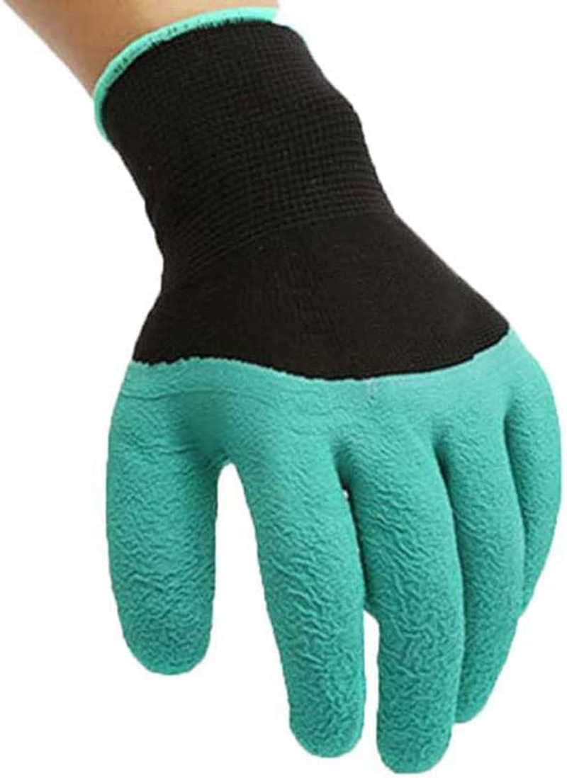 Garden Gloves with Fingertips Claws for Women and Men Outdoor Digging Gardening Planting Weeding Seed Protective Work Gloves