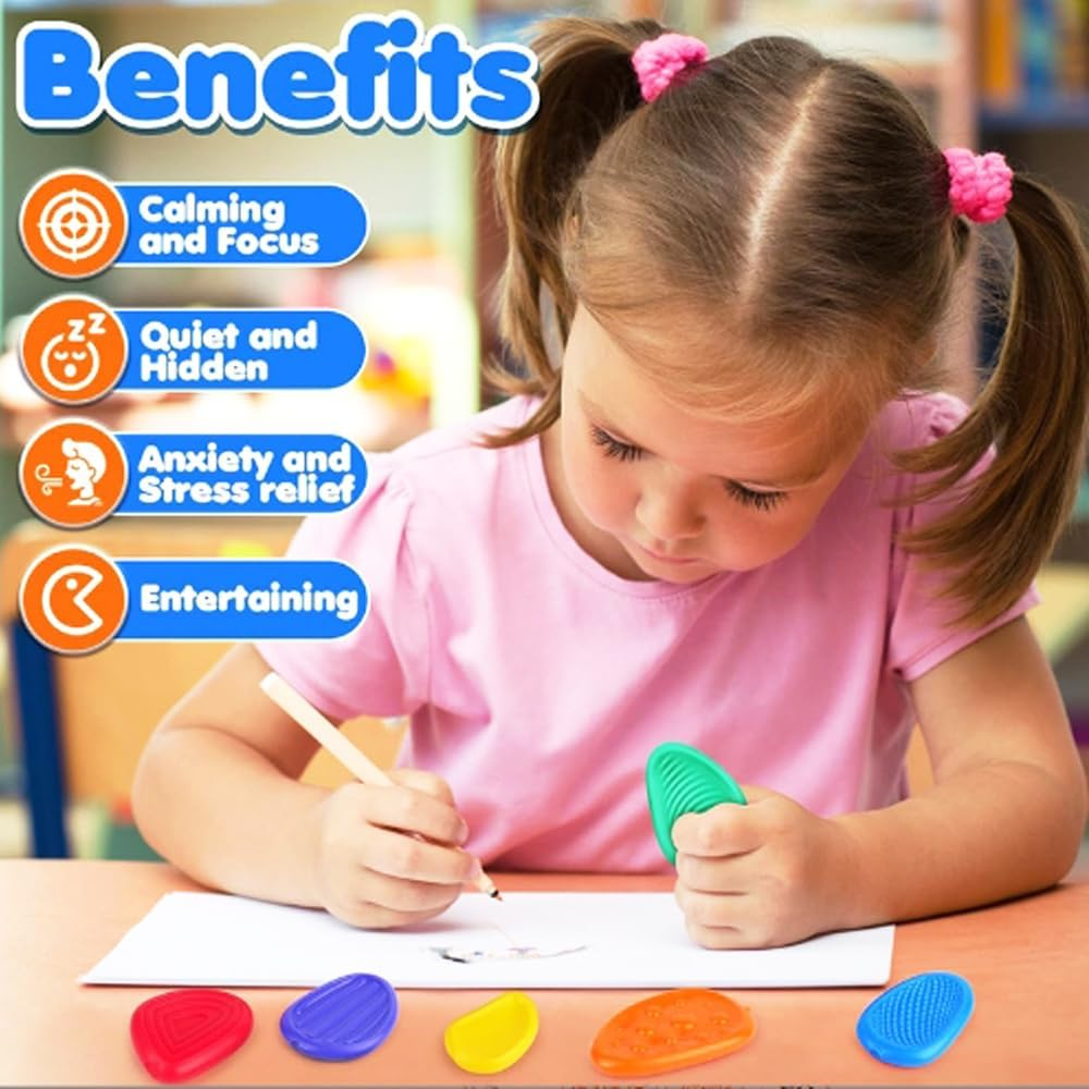 Sensory Fidget Toys for Autism Kids Adults 3-10, Students Anxiety Relie Color Random image number 1