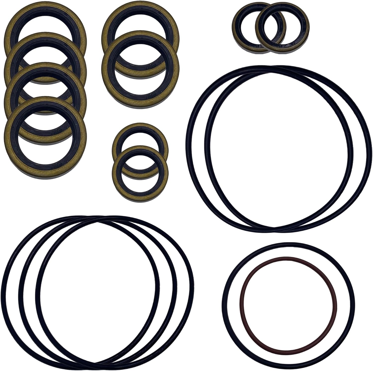 A.A Lower Unit Gearcase Seal Kit Replacement for Johnson Evinrude E-Tec 75-250 HP, 1977 & up - 5000411, 439141, 18-8384, 18-2623, 5006373 image number 2