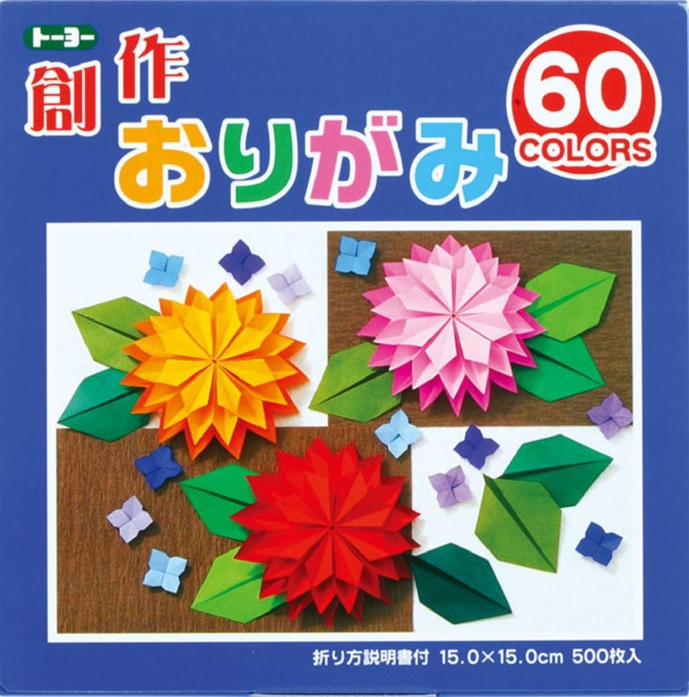 Toyo 001207 Origami Creative Origami, 5.9 Inches (15 Cm), 60 Colors, 500 Sheets image number 2