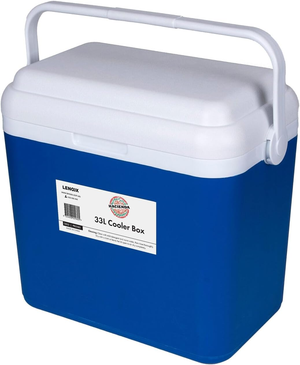 Hacienda 33L Portable Cooler Box with Easy Transport Carry Handle, Detachable Lid, Durable 30Kg Capacity Build, Reliable Insulation, Compact Lightweight Design for Camping & Picnics image number 4