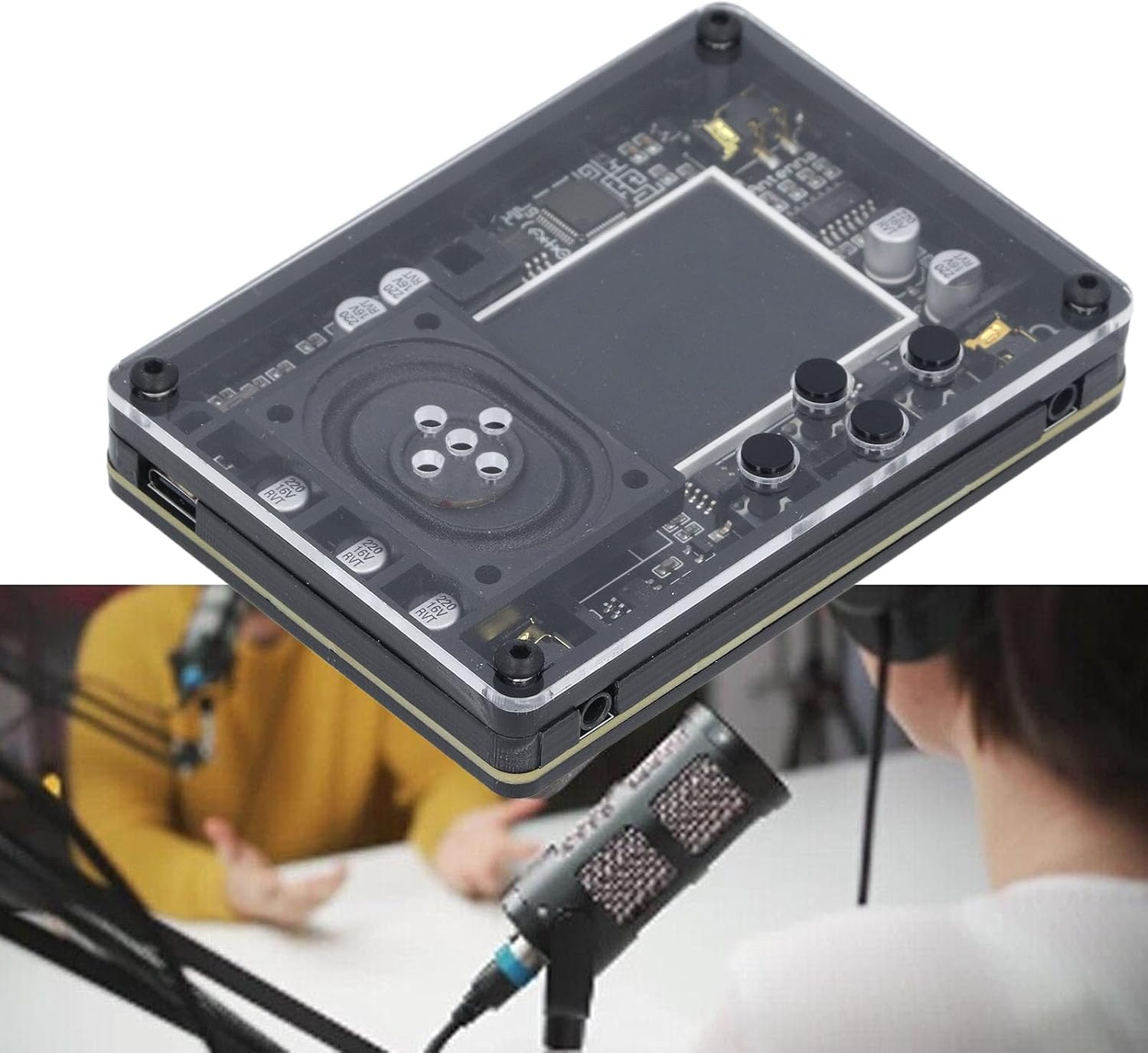 Mini Theremin Musical Electronic Creative Instrument, Adjustable Tune Settings, Highly Interactive Screen Display, Unique Portable Musical Instrument Gift image number 4