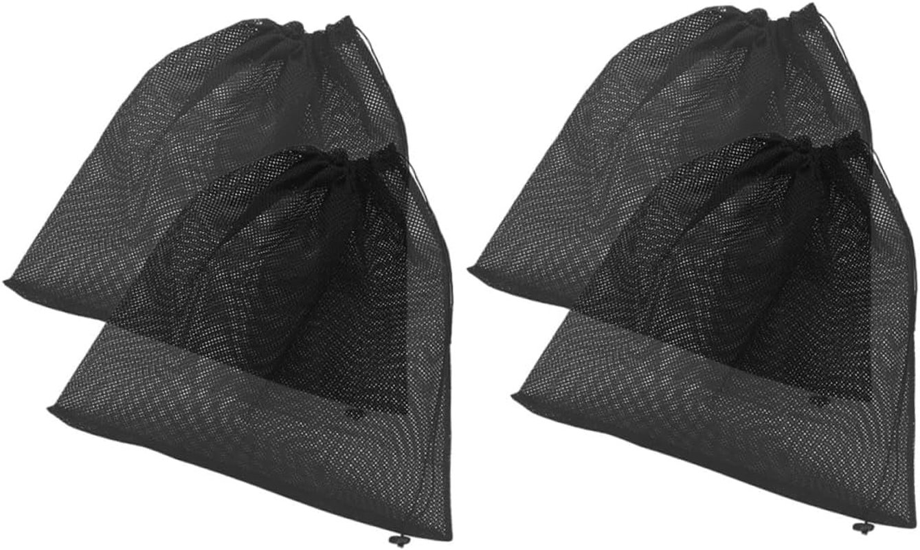Homoyoyo 4Pcs Pump Filter Bags with Drawstring Mesh Pump Barrier Pouches for Outdoor Swimming Pool Aquarium Easy Installation and Reliable Filtration