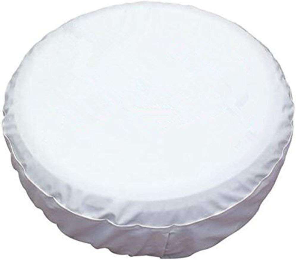 White Spare Tire Cover, Wheel Cover PVC Leather Waterproof Dust-Proof Universal Fit for Jeep, Trailer, RV, SUV and Camper (16 Inch) image number 6