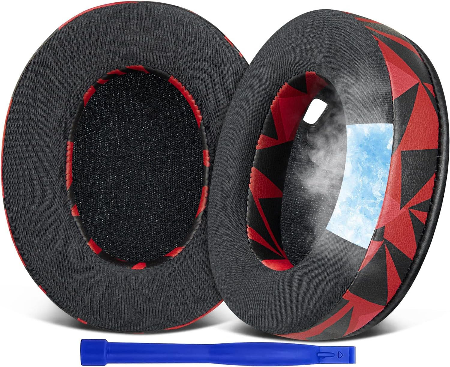 SOULWIT Cooling-Gel Earpads Replacement for Sony WH-1000XM4 (WH1000XM4) Headphones, Ear Pads Cushions with High-Density Noise Isolation Foam, Added Thickness, without Affecting Sensor - Black