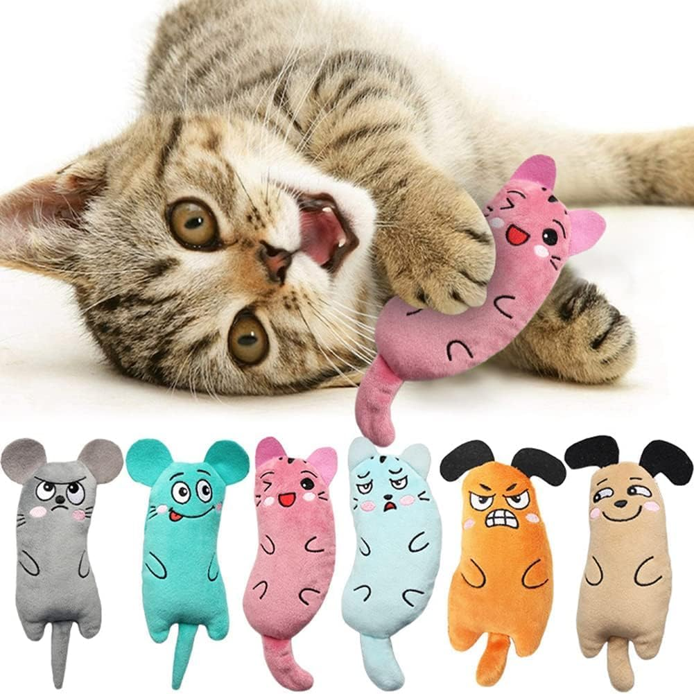 6Pack Cat Toys,Catnip Toys for Indoor Kitten/Cat-Soft Small Kittens Teething Chew Toys Interactive Catnip Plush Toys,Interactive Cat Toy,Strong Catnip Cats Kick Toy