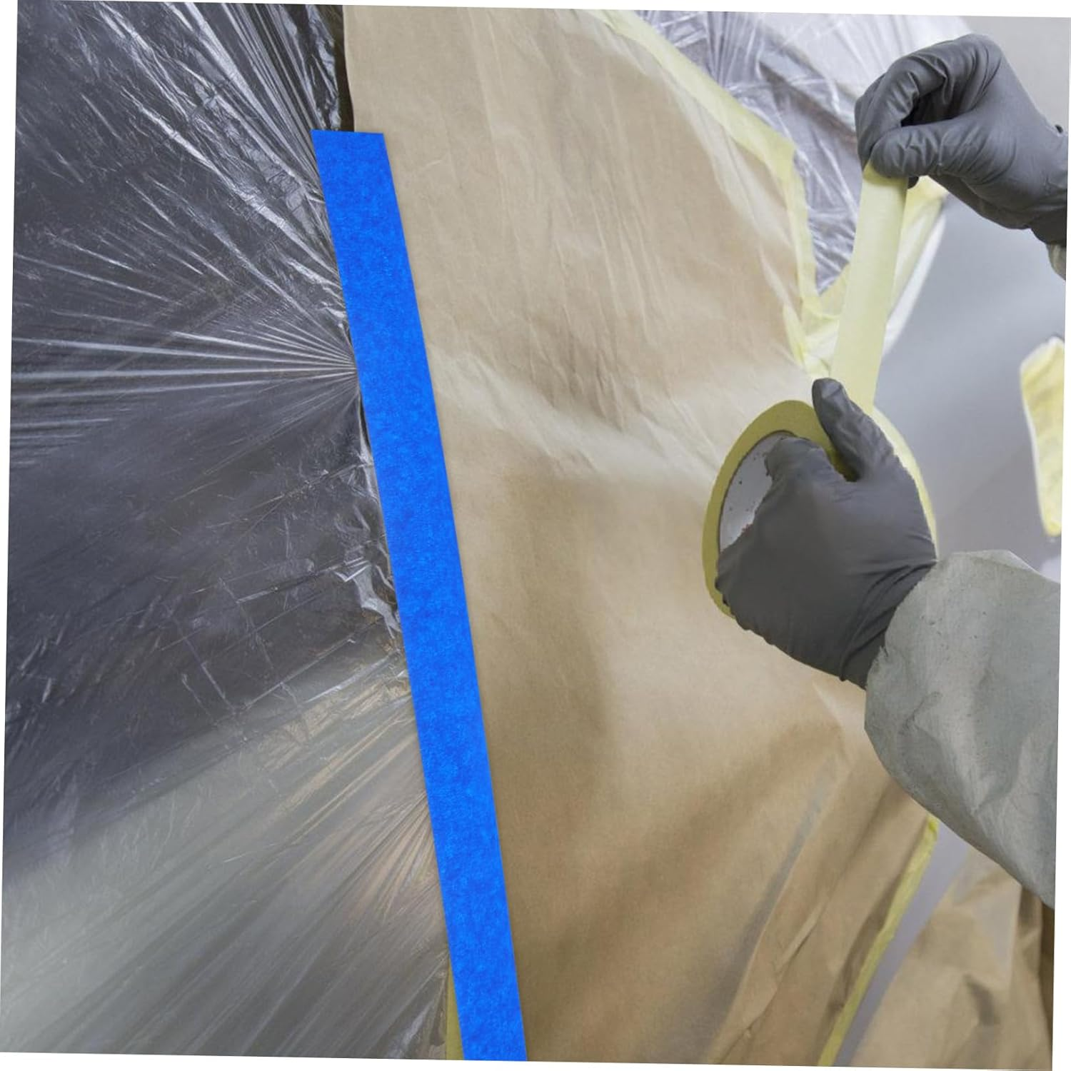 6Rolls Painters Tape Masking Tape for Painting Wide Yards Writable Surface for Automotive Home Improvement image number 2