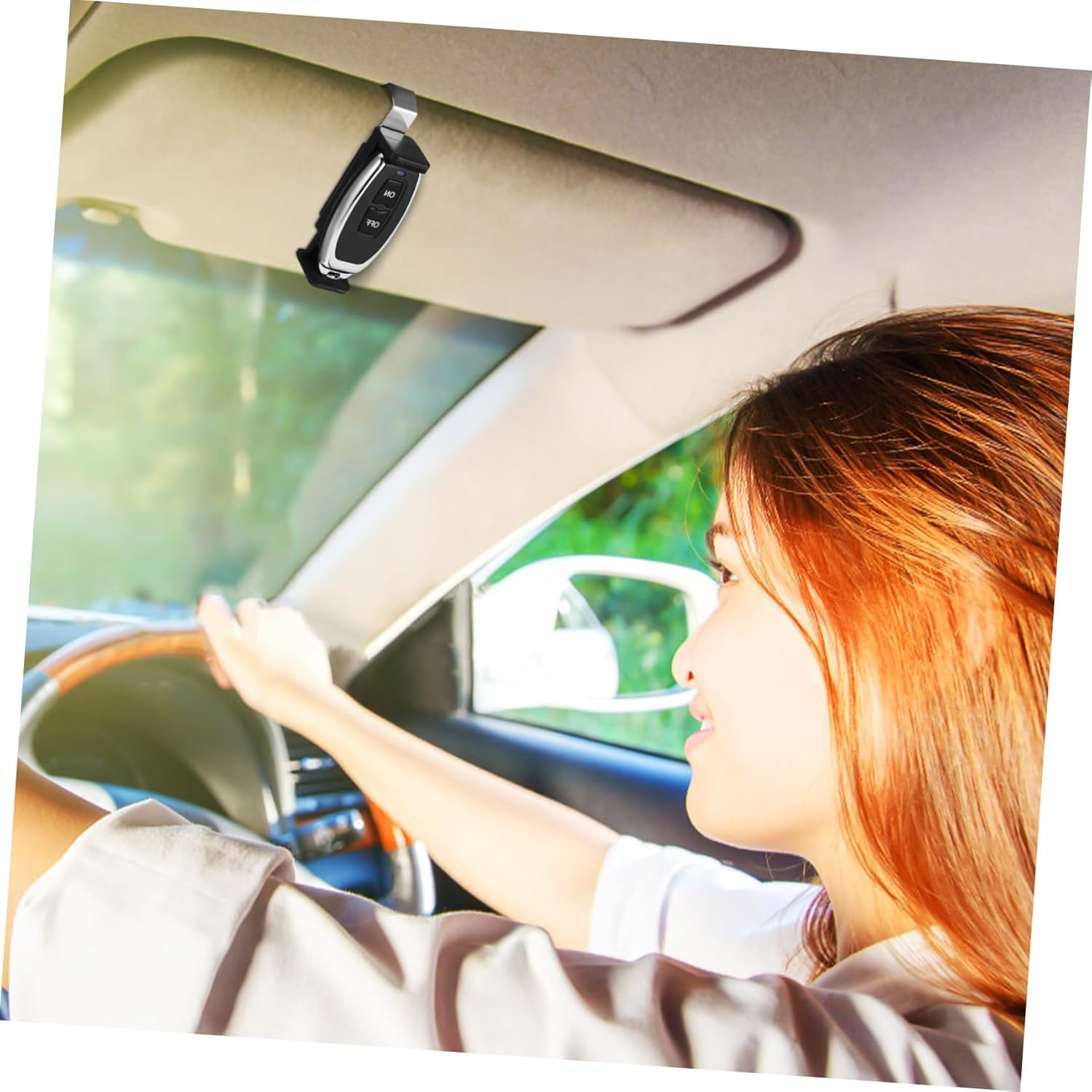 Jojofuny 6Pcs Garage Door Opener Clip Adjustable Auto Sun Visor Clips for Garage Door Remotes Opener Remote Holder for Auto Visor image number 5