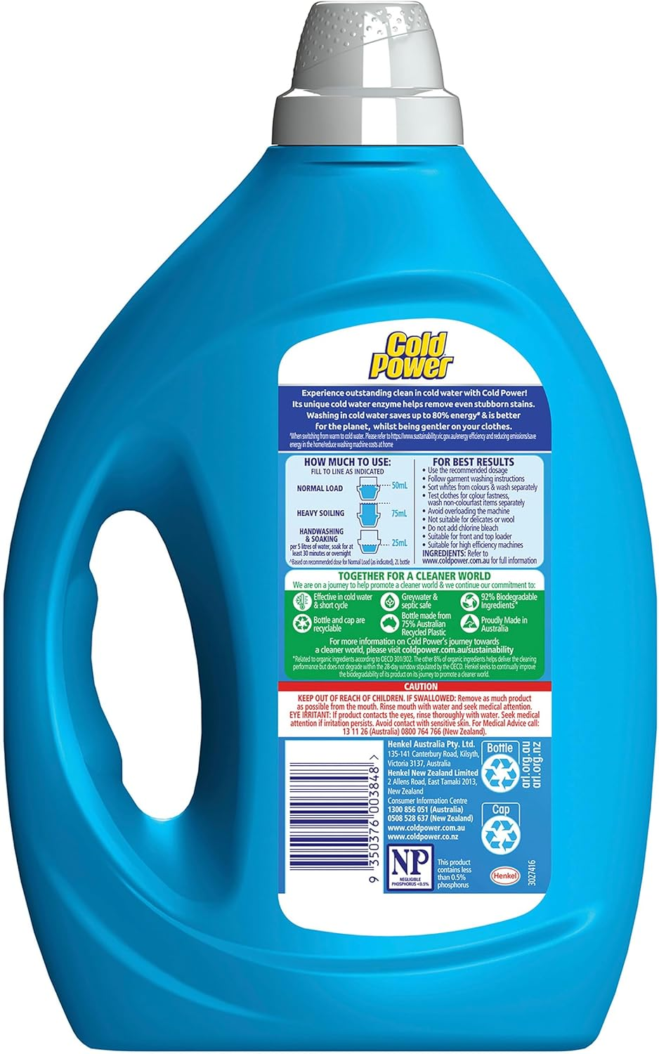 Cold Power Advanced Clean Laundry Liquid 2 Litre image number 5