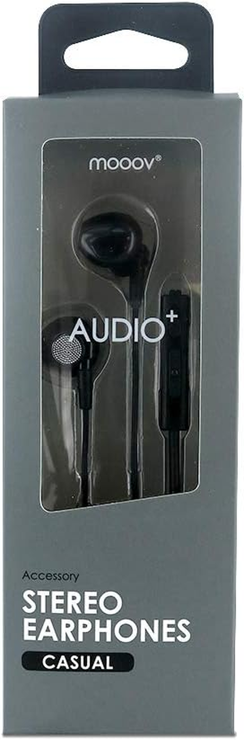Mooov 493166 In-Ear Earphones with Microphone 1.2 M Black