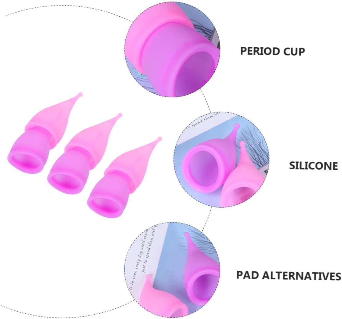 FOYTOKI 30Ml Silicone Menstrual Cup 6Pcs Leak-Proof Feminine Menstrual Cup Set for Women Soft Medical-Grade Material Suitable for Travel and Daily Use image number 4