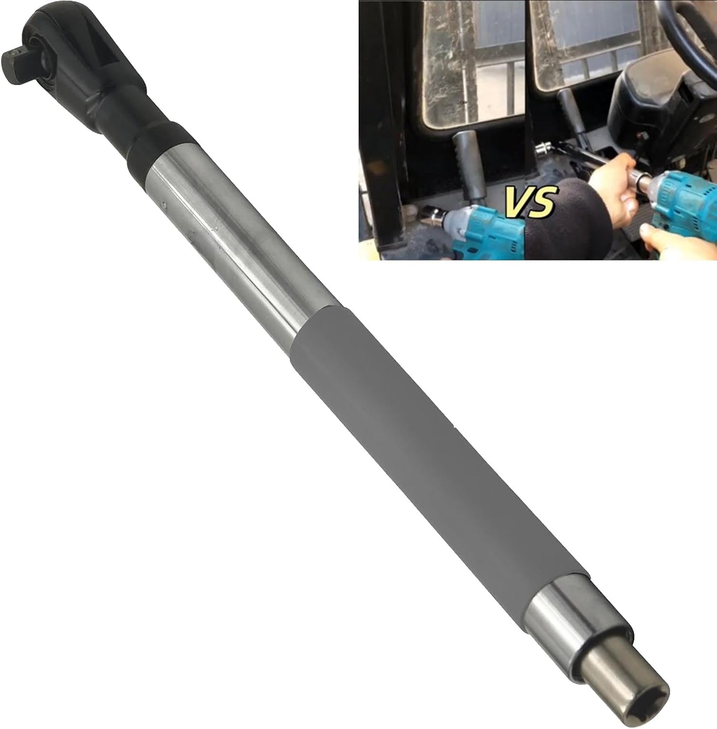 Jectse Offset Extension Wrench Set, Socket Spanner with Adapters, Ni Cr Alloy Steel and Tungsten Steel, One Key Forward and Reverse Switch, for Automotive Repair image number 1